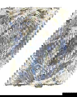 C.K. Art, Hope, Marked AP4, Signed, Titled & Dated 1987 on Verso: C.K. Art, Hope, Marked AP4, Signed, Titled & Dated 1987 on Verso Artist: C.K. Art Title: Hope Description: Expressive abstract relief composition rendered in cool tones with symbolic gestures