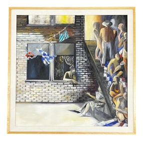Kharlene Boxenbaum, Venice Beach, Signed & Dated 1988 on Verso