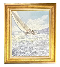 Frank Caldwell, Shore Wind, Oil on Canvas, Signed
