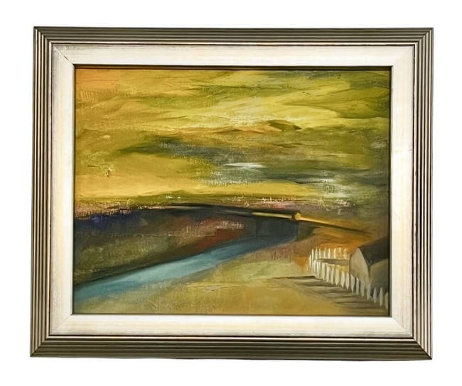 Abstract Landscape, Oil on Canvas (1 of 3)