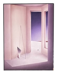 Ken Weaver, Purple Night, Acrylic on Canvas, Signed and dated '87