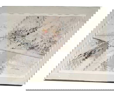 C. Gregory Gummersall - Abstract Composition, Mixed Media, Signed and Dated '86: Artist: C. Gregory Gummersall Abstract Composition, Mixed Media, Signed and Dated '86 Medium: Mixed Media Description: Expressive abstract work featuring dynamic, overlapping forms and delicate linear