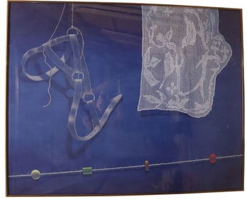 Paul S. Nielsen, North West Remnants #1, Colored Pencil, Pastel, and Silkscreen Ink, Signed and