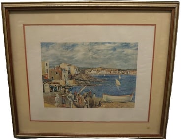 Salvador DalĂ, Cadaques, Lithograph, Signed & AP, COA Included