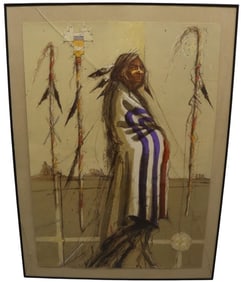 Larry Fodor, Ceremonial, Lithograph, Signed, Dated 1983 & Numbered 90/140