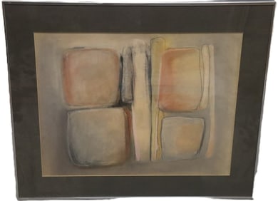 Eleanor Berman Lazarof, Canto, Pastel on Paper, Signed
