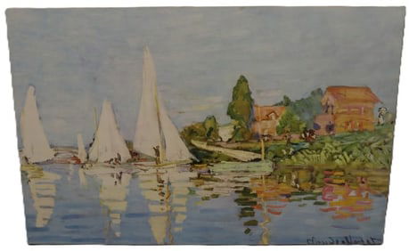 Claude Monet, Regattas at Argenteuil, Print, Signed