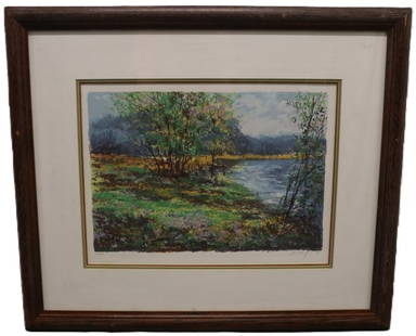 Michael Schofield, Spring, Serigraph, Signed & Numbered 15/425, COA Included: Michael Schofield, Spring, Serigraph, Signed & Numbered 15/425, COA Included Artist: Michael Schofield (American, b. 1947) Title: Spring Medium: Original serigraph on paper Description: A vivid