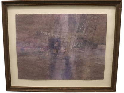 Gerald Bronner, Ancient Cartography Series #4, Monotype: Gerald Bronner, Ancient Cartography Series #4, Monotype Artist: Gerald Bronner Title: Ancient Cartography Series #4 Medium: Monotype Description: A subtle, atmospheric print from the Ancient