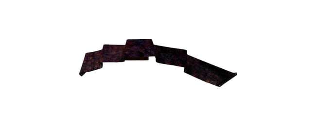Nancy Henderson, "Wavy Purple-Black Abstract Sculpture," Ceramic or Metal, 39 x 4 x 12 Inches