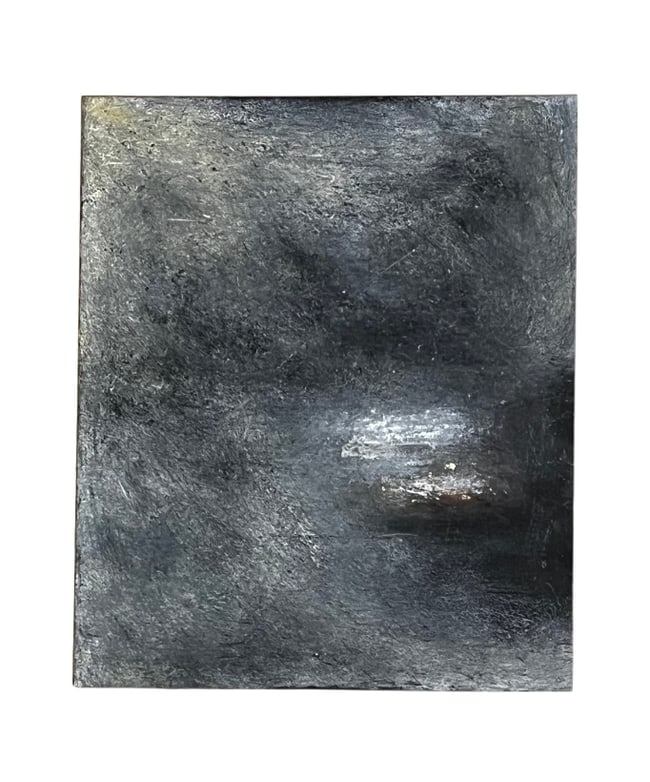 Melinda Stickney-Gibson | "Immediate History XXXIV" | Steel on Concrete (1 of 2)