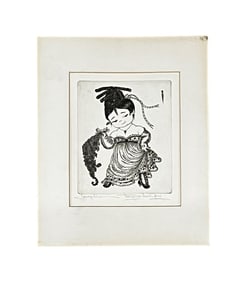 Josephine by Margaret Ann Guag - Lithograph, 1984, Signed