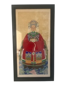 19th Century Chinese Ancestral Empress Portrait