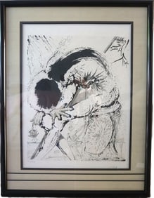 Salvador Dalí, 1974, Faust, Surrealist Drawing, Lithograph, Limited Edition 29/30, Pencil Signed