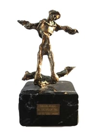 Salvador Dalí, Triton Alado, Surrealist Sculpture, Bronze, Limited Edition AB-52/100