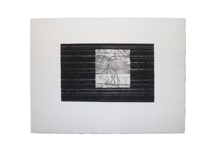 Judith Stoltzfus, 1983, Pencil Signed, Fugue-Seven, Print, L.E. 5/20, Abstract, Fine Art