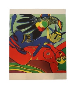 Corneille, 1980, Signed, Elle Se Donee a L'ete, Lithograph, L.E. 54/300, Cobra, Fine Art