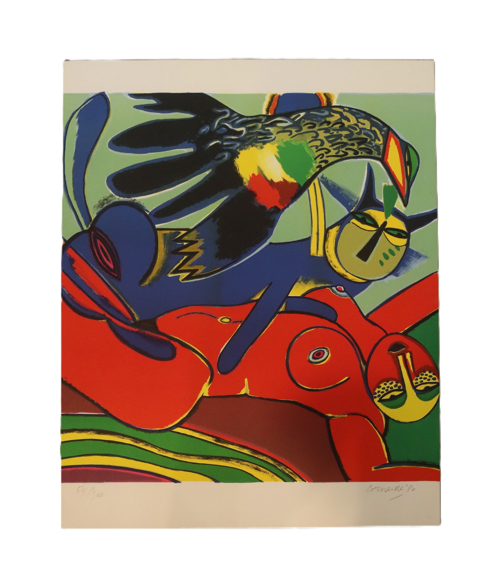 Corneille, 1980, Signed, Elle Se Donee a L'ete, Lithograph, L.E. 54/300, Cobra, Fine Art (1 of 3)
