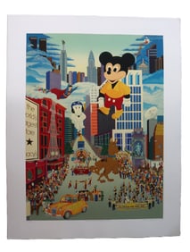 Melanie Taylor Kent, 1983, Signed, Macy's Thanksgiving Day Parade, Serigraph, L.E. NBC 81/150, Ameri