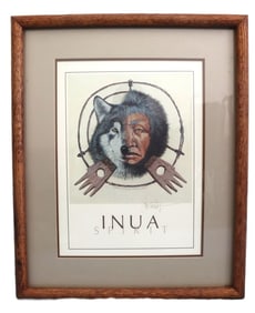 Jon Van Zyle,1985,Inua Spirit Indigenous Native American, Alaska, Signed, Lithograph