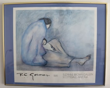 R.C. Gorman, Mother and Child Suzanne Brown Gallery 1981 Poster, Signed