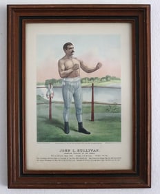 Currier & Ives, John L. Sullivan, Champion Pugilist of the World, Lithograph