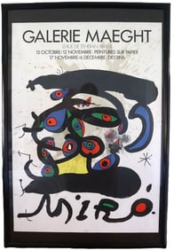 Joan Miró, Galerie Maeght Peintures sur Papier Dessins, Abstract Painting/Drawing