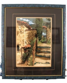 Martin Roberts, Stairway to Heaven, Landscape Painting, Print, Signed