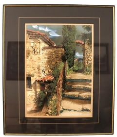 Martin Roberts, Stairway to Heaven, Landscape Painting, Print, Signed