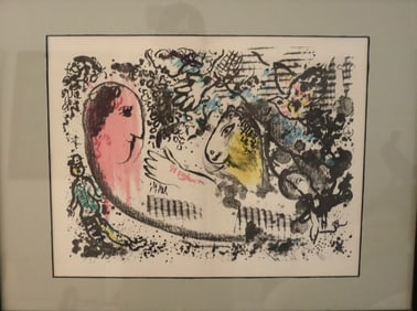 Marc Chagall, Mid-20th Century, The Circus Color Lithograph