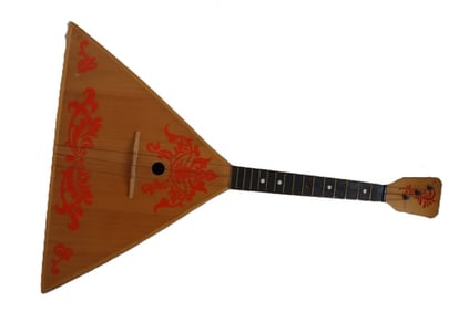 Russian Balalaika Stringed Instrument, Folk Art