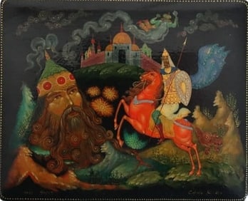 Russian Folk Art, Lacquer Box Painting