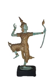 Southeast Asian Dancer Sculpture, Bronze