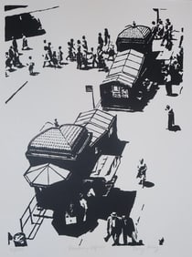 Nancy Gray, Broadway Express, Serigraph, Limited Edition 95/250, Signed