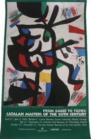 Joan Miró, The Merchandise of Color, Exhibition Poster, Print