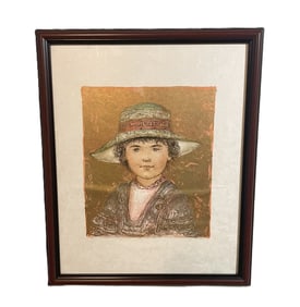 Edna Hibel - Jill Ann - Limited Edition Signed Lithograph