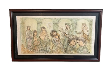 Edna Hibel - Solomon's Court - Limited Edition Lithograph