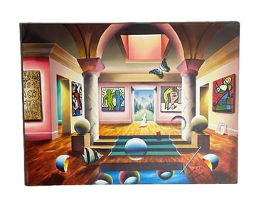 Ferjo - Miro with Pop - Mixed Media Oil & Acrylic on Canvas