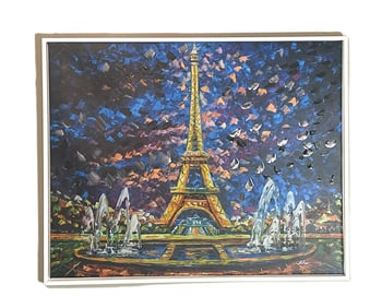 Svyatoslav Shyrochuk - Paris View - Signed Mixed Media