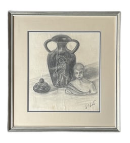 Pencil on Paper, Framed