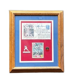 Wally Joyner, Signed Memorabilia Collection, Framed