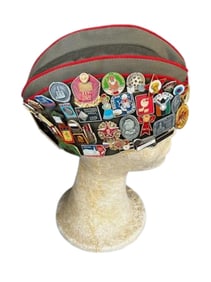 Vintage Soviet USSR Military Cap with Medals