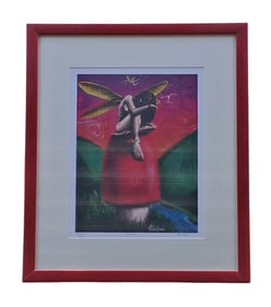 Joaquim Folch Torres, Esta Sola, Signed, Painting