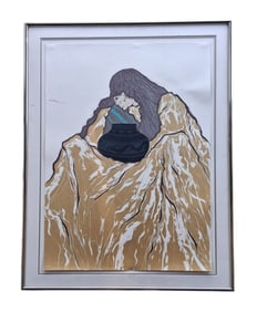 Amado Maurilio Pena, Santa Fe Indian Market, 1982, Signed, 1/40