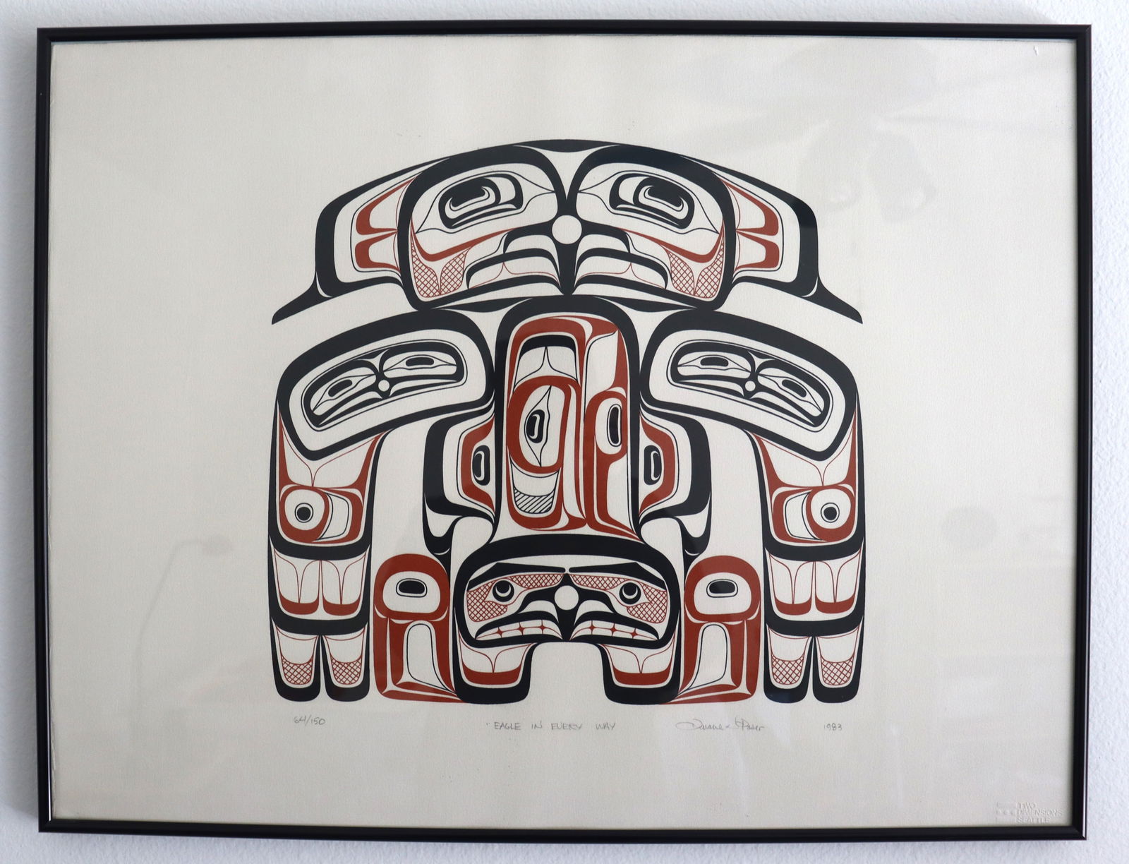 Duane Pasco 1983 Signed Eagle in Every Way Serigraph Limited Edition 64/150 Native American Fine Art (1 of 5)