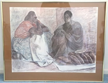Two Seated Women with Bananas (1967)