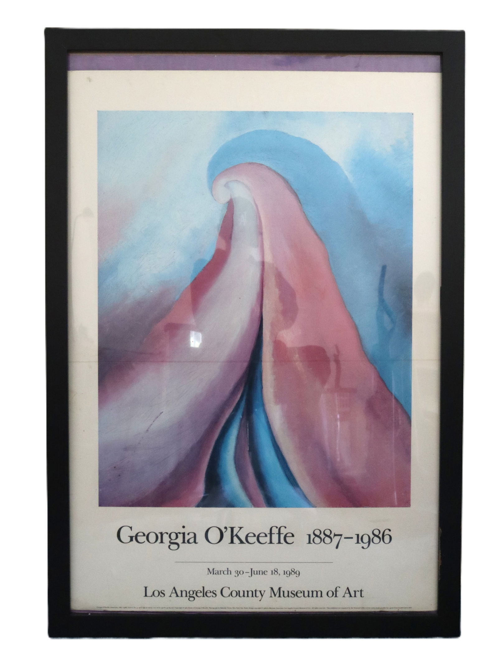 GEORGIA O'KEEFFE ポスター Georgia O'Keefe Exhibition Poster 1987 Very Large and Very