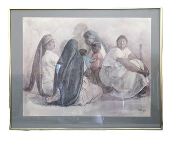 Seated Figures with Child 1967