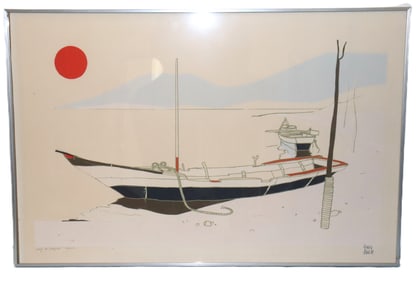 Yuro Kawachi, Days in Chapala Serigraph Print Limited Edition 22/250 Signed