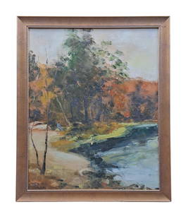 Signed, Landscape Painting, Fine Art Collectible: Artist: Artist Unknown Description: Signed, Landscape Painting, Oil Canvas. This